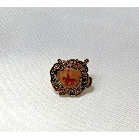 BC RCMP Indigenous Policing Services Lapel Pin - Picture 1 of 2